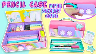 PENCIL CASE with SECRET CODE to open of CARDBOARD KittyMouse - Back to School| aPasos Crafts DIY