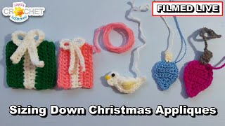 Sizing Down Christmas Appliques - Jayda InStitches Live Tutorial - December 03, 2025