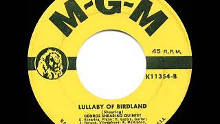 1952 HITS ARCHIVE: Lullaby Of Birdland - George Shearing Quintet (original version)
