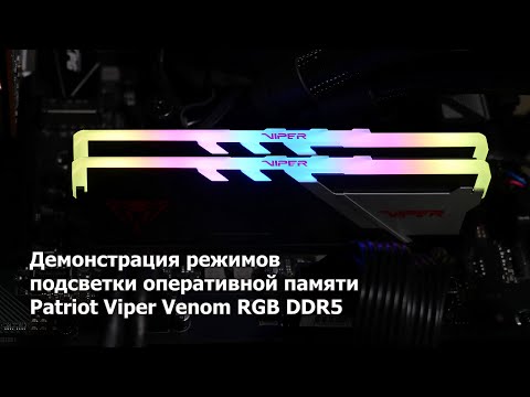 Patriot Viper VENOM RGB DDR5 32GB 6600MHz Kit of 2x16GB PVVR532G660C34K