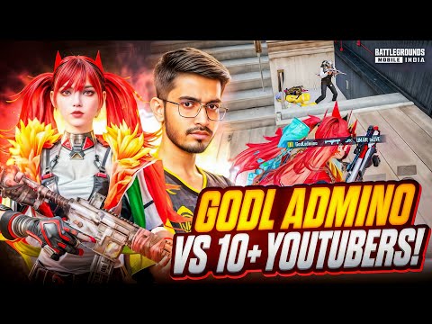 GodL Admino vs 10+ Youtubers - Crazy REACTIONS By STREAMER’s | I played as ADMINO For a Day