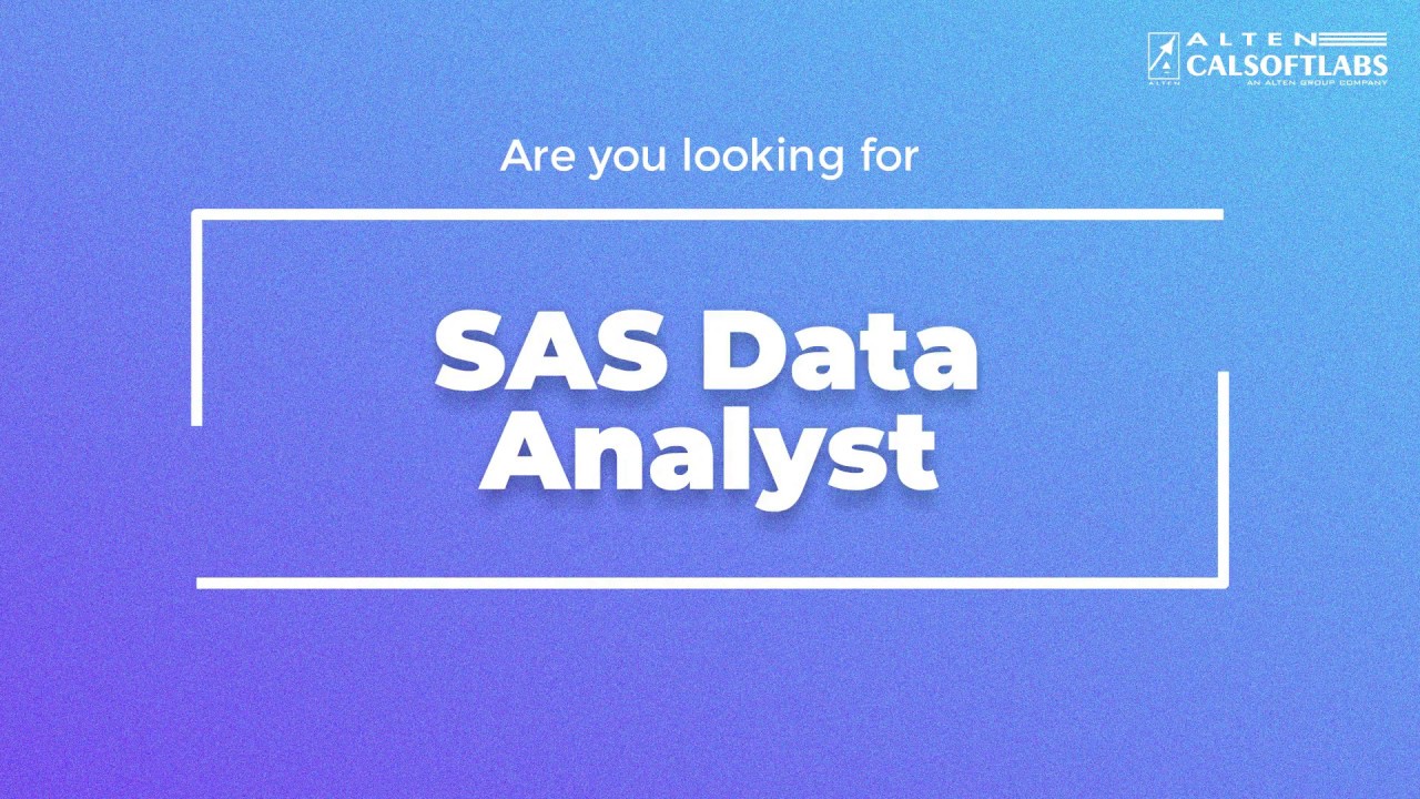 Clinical Data Experts | SAS Programmers | SAS Data Analyst