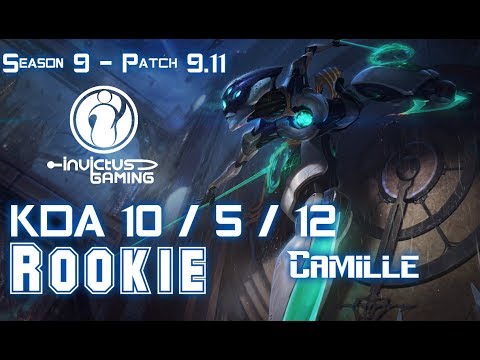 IG Rookie CAMILLE vs IRELIA Mid - Patch 9.11 KR Ranked