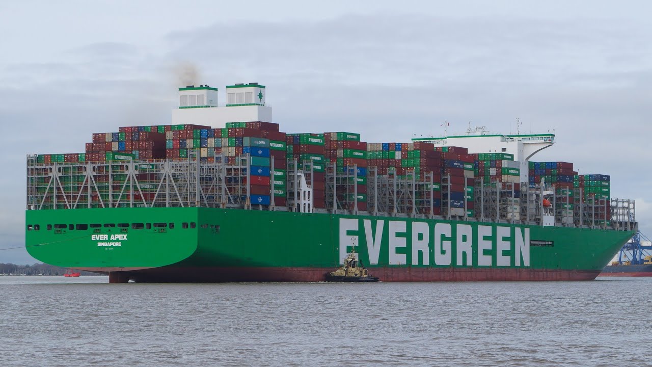 EVER APEX - Ultra large Containership at the Port of Felixstowe 10/2/24