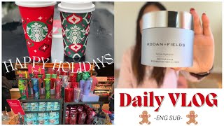 アメリカ生活VLOG｜ブラックフライデー前の購入品｜Starbucks red cup｜ENG SUB｜A day in my life｜アメリカ駐在妻