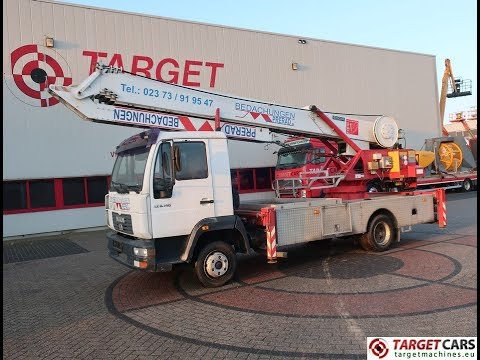 777568 MAN 8.145LC 140HP 4x2 TRUCK 03/03 WHITE W/ KLAAS K24-29 CRANE 29M 1000KG