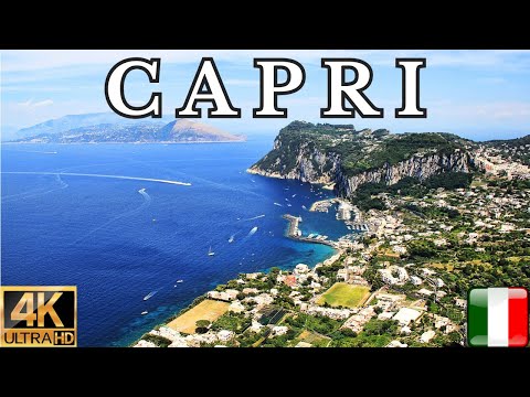 4K VIDEO FLYING OVER Capri Island of Italy BEST PLACES TO VISIT