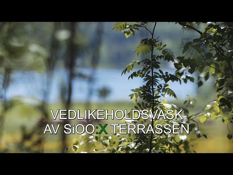 Vedlikeholdsvask av din SiOO:X terrasse