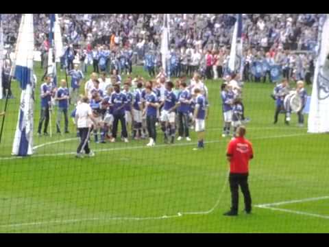 Saisonabschluss Schalke 2012 Raul,Schober,Hunter