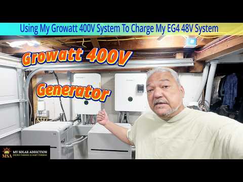 Sistema Growatt 400V che carica il mio sistema EG4 F48V