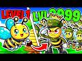 Upgrading 1 BEE To 100 000 BEE ARMY In Pocket Bees