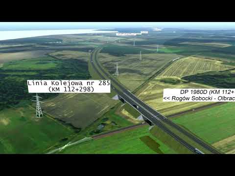 Wizualizacja drogi ekspresowej S8 na odcinku Wrocław - Łagiewniki