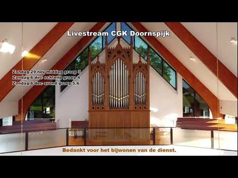 Middagdienst 29 November 2020 CGK Doornspijk