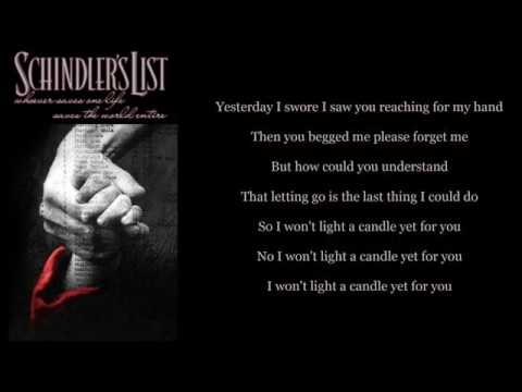 I won't light a Candle   -  Natasha Marsh (theme from Schindlers List)