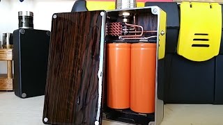 Custom made parallel unregulated 26650 box mod