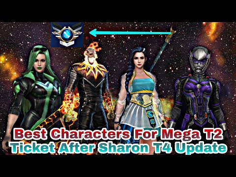 Best Characters For Mega T2 Ticket After Sharon T4 Update - Marvel Future Fight