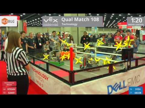 2017 VRC Tech Q108 - 97934V 5203T vs 315X 6822B - 25 to 19