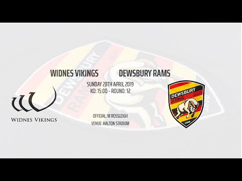 Full Game Widnes Vikings vs Dewsbury Rams 28 April 2019 Championship Round 12