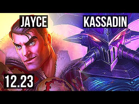 JAYCE vs KASSADIN (MID) | 19/2/8, 7 solo kills, Legendary | KR Master | 12.23