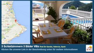 preview picture of video '3 Schlafzimmern 3 Bäder Villa zu verkaufen in Real De Gandia, Valencia, Spain'