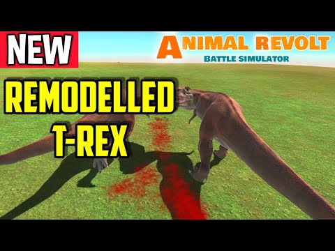 NEW! Remodelled T-Rex vs Every Unit | Animal Revolt Battle Simulator | Just Battle Series