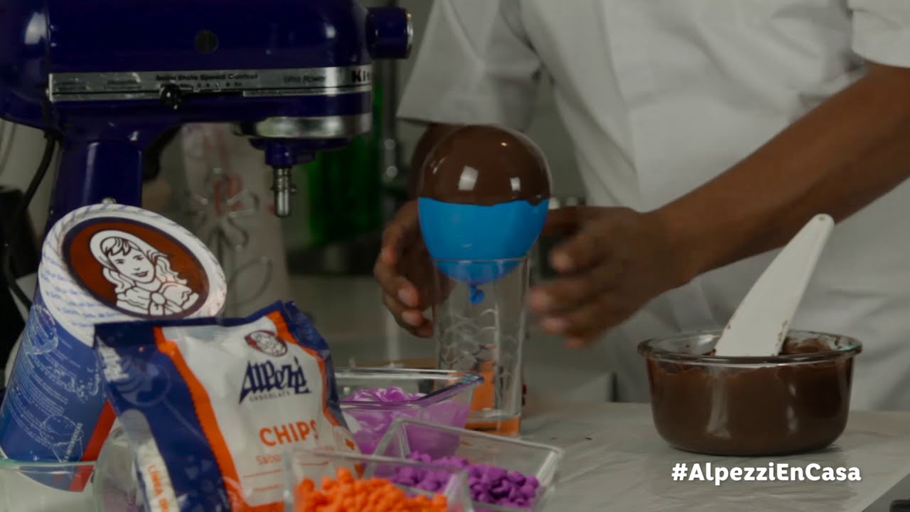 Cubos de arroz con leche con Alpezzi Chocolate