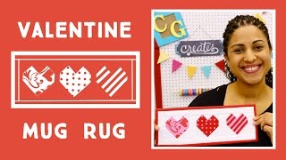 Make an Easy Paper Pieced Valentine's Day Mug Rug