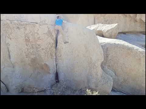 Left/Right Nixon Cracks - Joshua Tree Bouldering