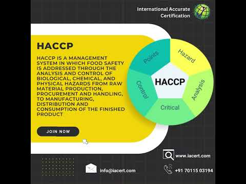 Haccp certification consultancy service