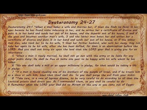 Deuteronomy 24-27