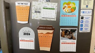 DIY Fridge Magnet Calendars 2026 | Creative Mini Calendar Ideas | Easy Handmade Gift & Decor