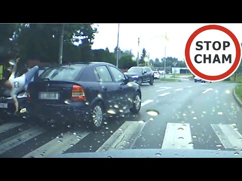 Wyprzedzał na czołówkę, omal nie potrącił człowieka #1885 Wasze Filmy