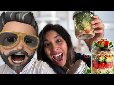 Salad Jars with a LOT of Chaos!  🥗🫙 | Chaos In the Kitchen | Sheena & TRID