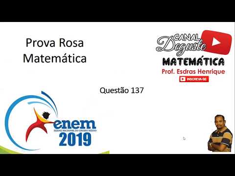 Enem questão 137 prova rosa PPL de matemática