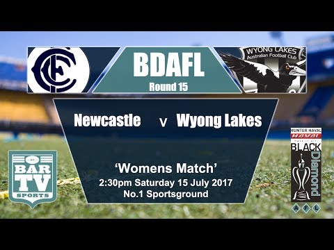 2017 Womens BDAFL Round 15 - Newcastle Novas v Wyong Lakes