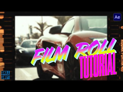Film roll effect | After effects tutorial | NO PLUG INS NEEDED.