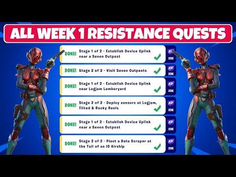 Complete Resistance: Week 1 Quests Challenges Guide - Fortnite Chapter 3 Season 2