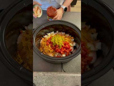 Easy Crockpot Mexican shredded chicken