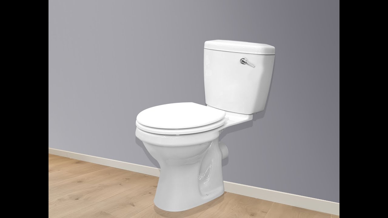 Astina White Front Flush Toilet Suite