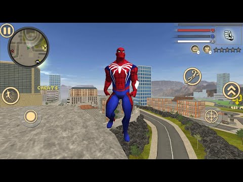 Flying Spider Rope Hero Vice Town Crime City Rescue Glitch