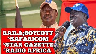 Download lagu RAILA TELLS HIS SUPPORTER'S TO BOYCOTT SAFARICOM, THE STAR GAZETTE, RADIO AFRICA mp3