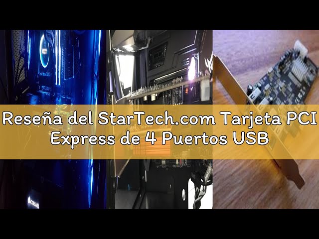 Vídeo relacionado con StarTech Tarjeta PCIe 5 Puertos USB, 10Gbps (PS4C3IA3-USB-C-CARD)