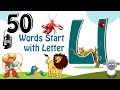 50 Words start with L | Phonics letter L | Letter L Vocabulary | Kids Video | Kids Grade