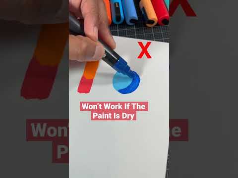 Do This To Blend Colors With Posca Pens! 😍 #posca  #shorts #shortsmaschallenge
