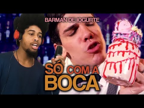 Refiz Barman de Iogurte SÓ COM A BOCA