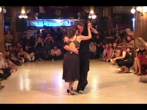  Ronaldo Bolaño  and  Juliana Maggioli  are  dancing  to  the  tango  "  Junto A Tu Corazon  "