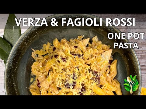 One pot: Pasta risottata verza e fagioli rossi | Una pentola e la pasta è pronta