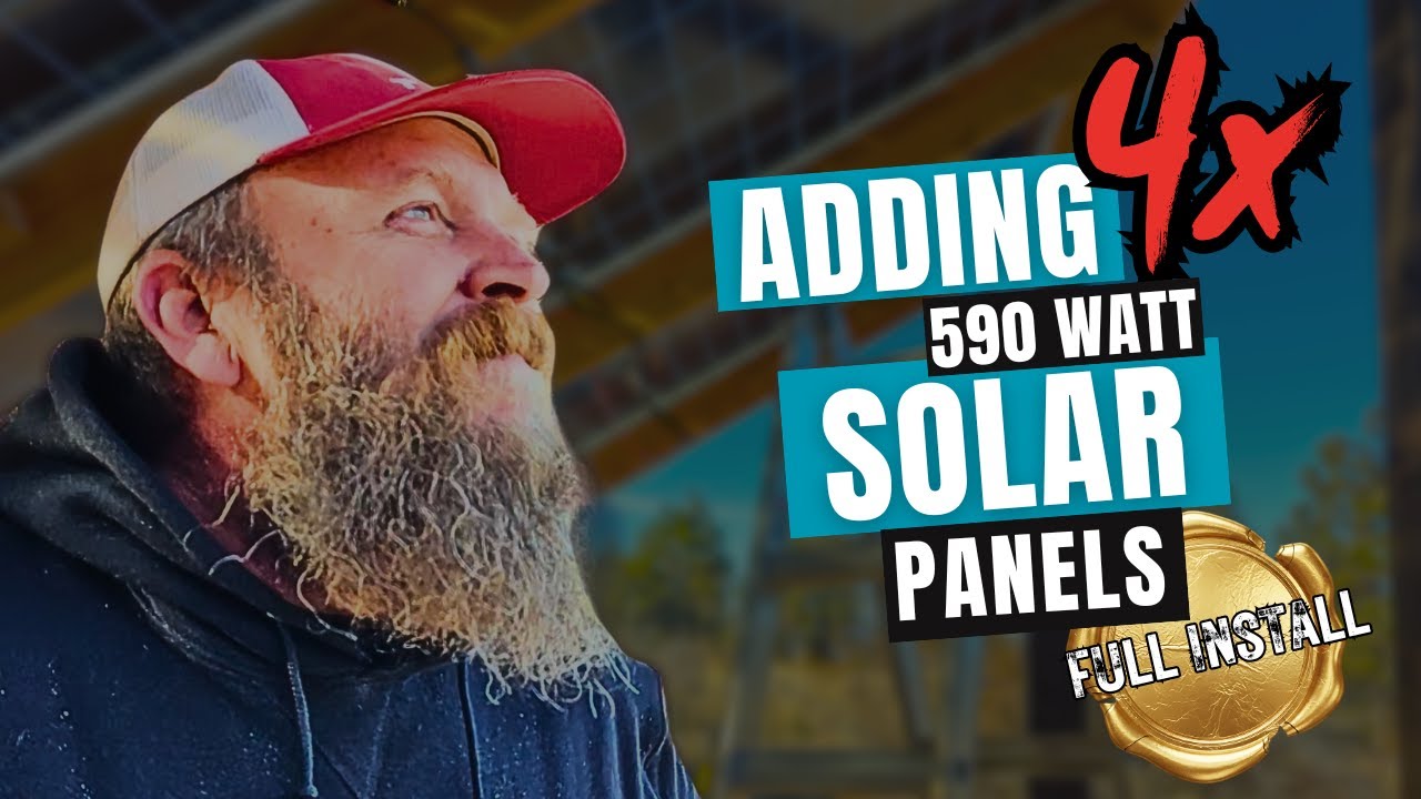 DIY Solar Panel Installation — 4 SunGold 590w Full Process