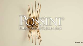 1_Watch A Video About the Possini Euro Janae Warm Brass Starburst 2 Light Wall Sconce