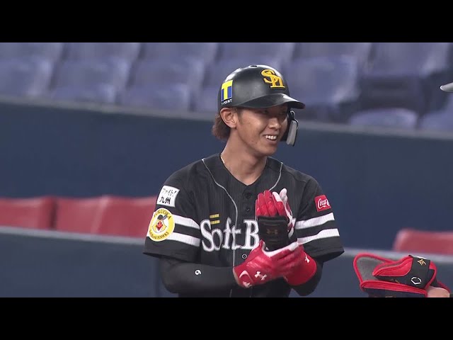 【4回表】ホークス・今宮 センター前への勝ち越しタイムリーヒット!! 2021/4/30 B-H